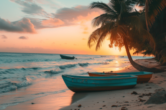 Vue d'une horloge indiquant le décalage horaire en Martinique