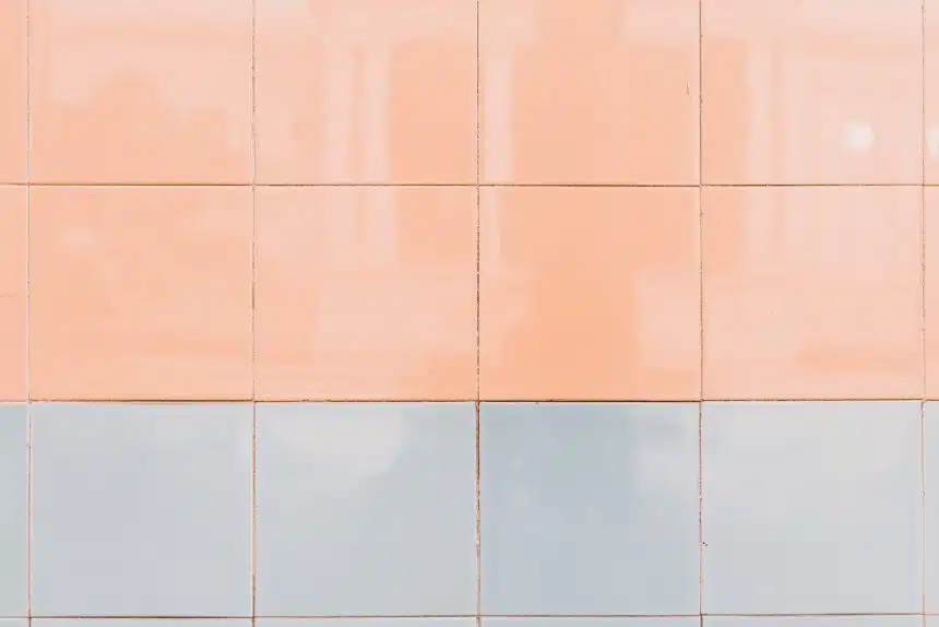 blue and orange wall