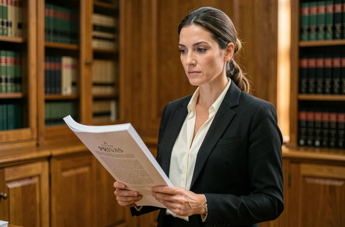 Maître Faustine Jourdy, avocate spécialisée en dommage corporel au barreau de Privas, tenant un dossier médical-légal